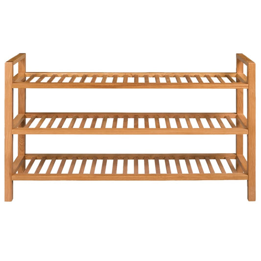 vidaXL Shoe Rack Shoe Storage Organizer Shoe Shelf for Closet Solid Oak Wood